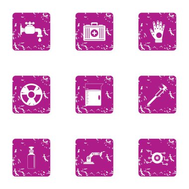 Radyasyon koruma simgeler kümesi, grunge tarzı