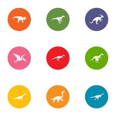 Geliştilerse Icons set, düz stil