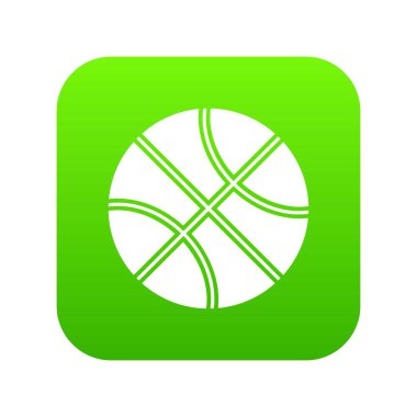 Basketbol topu simgesini dijital yeşil