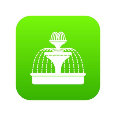 Çeşme yeşil simge vektör