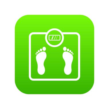 Zemin ölçekleri simgesi dijital yeşil