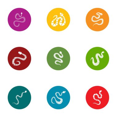 ASP Icons set, düz stil