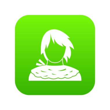 Erkek yoksun simgesi dijital yeşil