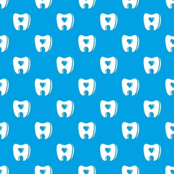 Υγιές δόντι μοτίβο διάνυσμα απρόσκοπτη μπλε — Διανυσματικό Αρχείο
