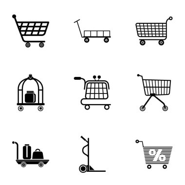 Dolly Icons set, basit tarzı