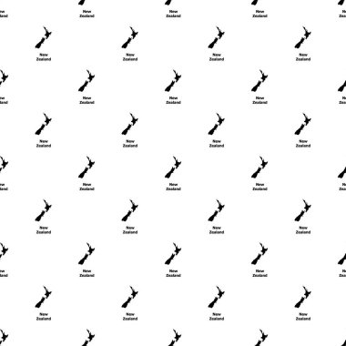 Yeni Zelanda harita simgesi, basit tarzı