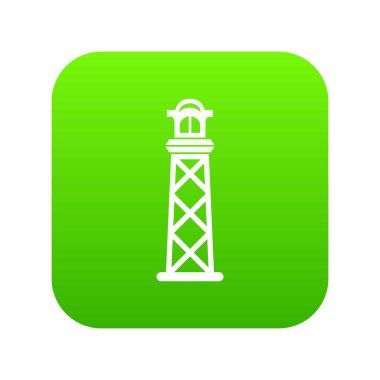 Pharos yeşil simge vektör