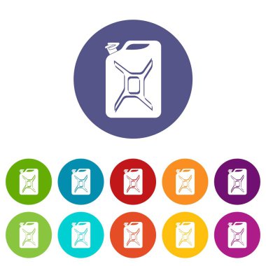 Teneke kutu simgeler vektör renk ayarla