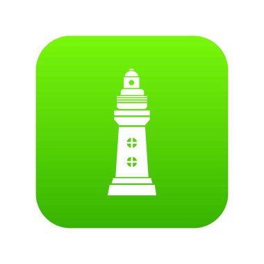 Gezinti simgesi yeşil vektör