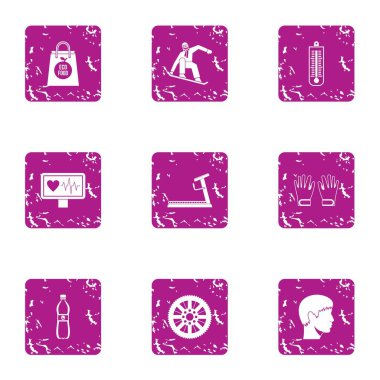 Patırtı Icons set, grunge tarzı