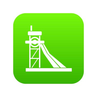 Çamaşır kaya simge dijital yeşil için donatım