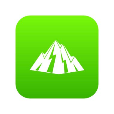 Rock simge dijital yeşil