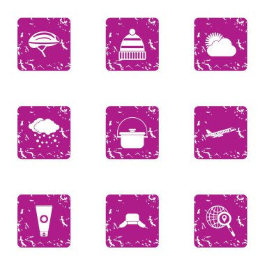 Dünya hava simgeler kümesi, grunge tarzı