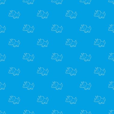 Triceratops desen vektör kesintisiz mavi