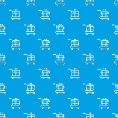 Ekonomi arabası desen vektör kesintisiz mavi