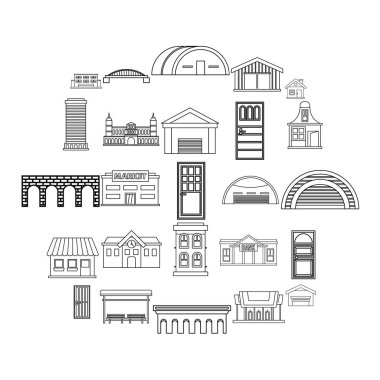 Tasarım simgeler kümesi, anahat stili