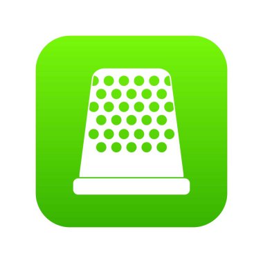 Yüksük simgesi dijital yeşil