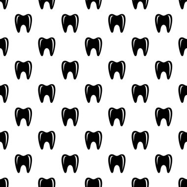 Ağız simgesinde, basit tarzı diş