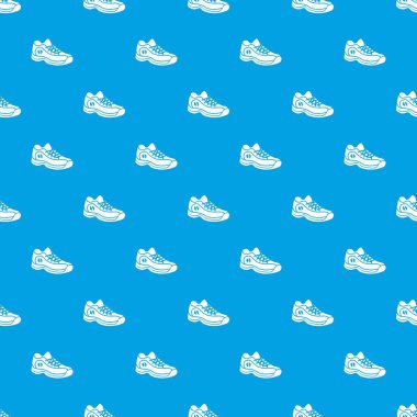 Spor ayakkabı desen vektör kesintisiz mavi