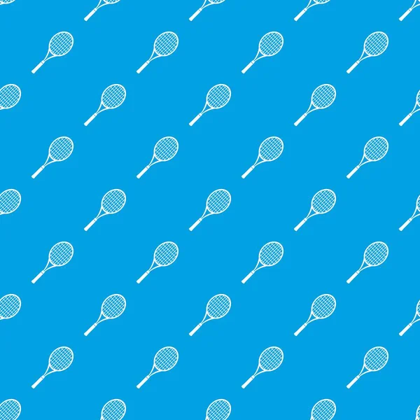 Τένις ρακέτα μοτίβο διάνυσμα απρόσκοπτη μπλε — Διανυσματικό Αρχείο