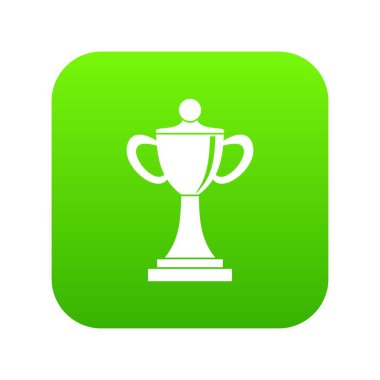 Şampiyonluk Kupası simgesi dijital yeşil