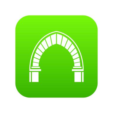 Yeşil simge vektör taş kemer