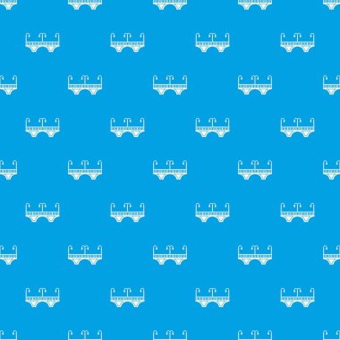 Retro kemer köprü desen vektör kesintisiz mavi
