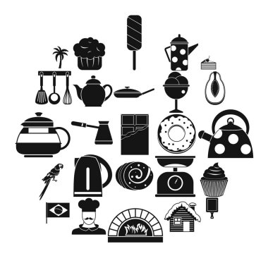 Taverna Icons set, basit tarzı