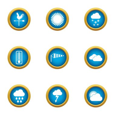 Sersem Icons set, düz stil