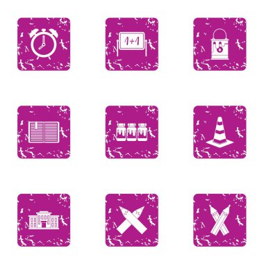 Boyama simgeler kümesi, grunge tarzı