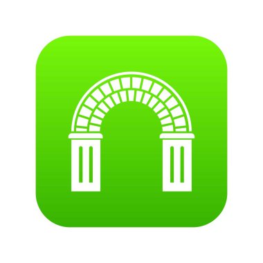 Pencere simge yeşil vektör kemer