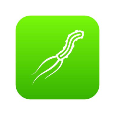 Tehlikeli virüs simgesi dijital yeşil