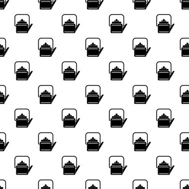 Sıcak çaydanlık simgesi, basit tarzı