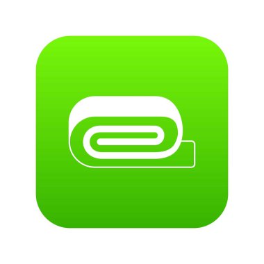 Spa havlu simgesi dijital yeşil