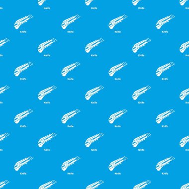Bıçak desen vektör kesintisiz mavi