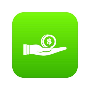 El simgesi dijital yeşil Doları