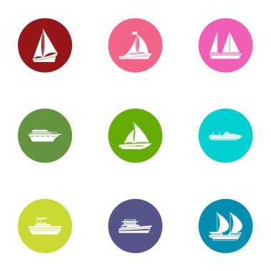 Boş simgeler kümesi, düz stil