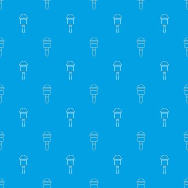 Mikrofon desen vektör kesintisiz mavi