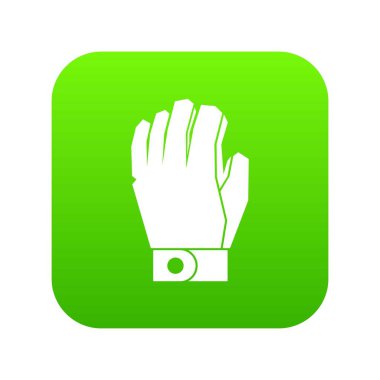 Hokey eldiven simgesi dijital yeşil