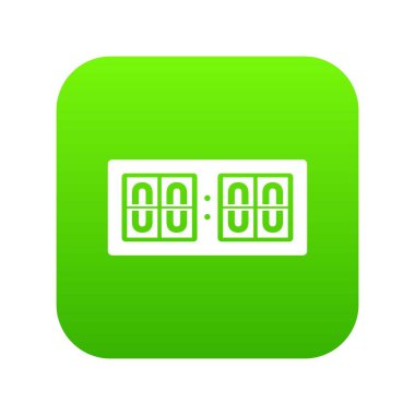 Çetele simgesi dijital yeşil