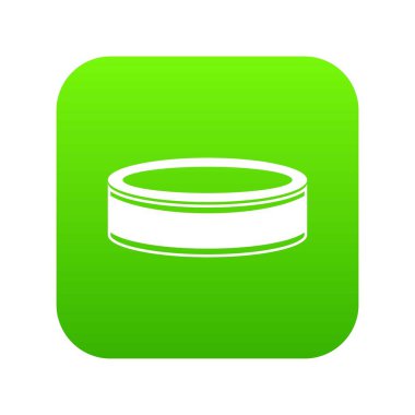 Puck simgesi dijital yeşil