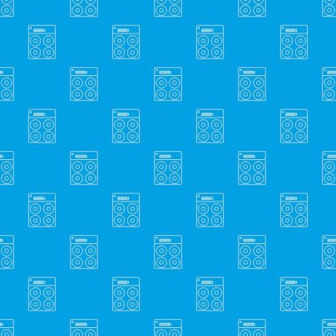 Hoparlör kutusu desen vektör kesintisiz mavi