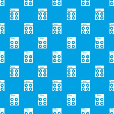 Hoparlör kutusu desen vektör kesintisiz mavi