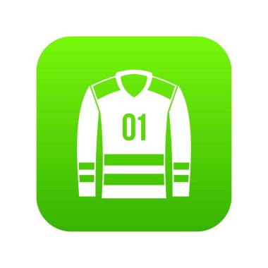 Spor Tekdüzen simgesi dijital yeşil