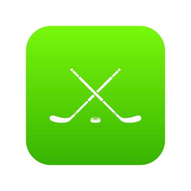 Hokey simgesi dijital yeşil