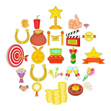 Zafer Icons set, karikatür tarzı