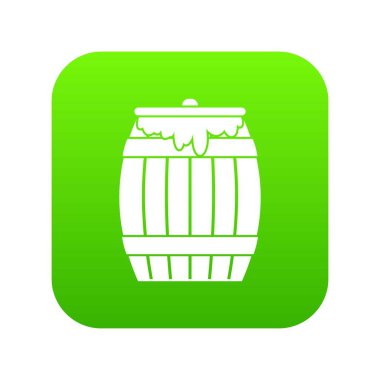 Bal fıçısı simgesi dijital yeşil