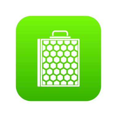 Petek simgesi dijital yeşil