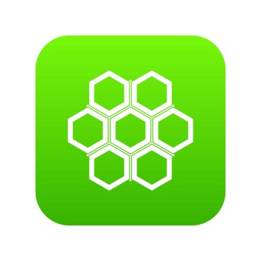 Küçük petek simgesi dijital yeşil