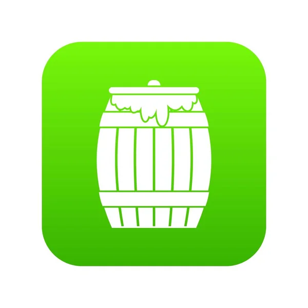 Miele fusto icona digitale verde — Vettoriale Stock